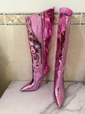 Women's Mirror Stiletto Boots