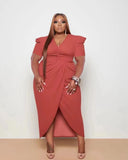 Women's Plus Size Wrap Dress