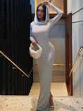 Women's Hood Long Sleeves Fitted Dress