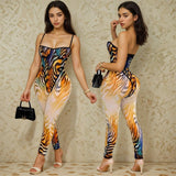 Hear Me Roar Tiger Print Bodysuit Set