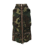 Women's High Waist Camouflage Cargo Skirt