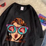 Casual  Women's Graphic Cotton T-Shirt