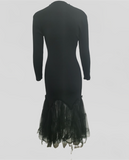 Women's Mesh Splice Knitted Dress