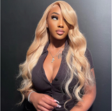 Honey Blonde Colored Lace Closure Wig