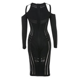 Contouring Mesh See Through Dress