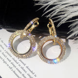 Diamond Crystal Encrested Earrings