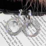 Diamond Crystal Encrested Earrings