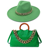 Retro Chain Hat and Bag Set