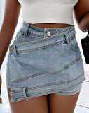 Women's Summer High Waisted Denim Shorts