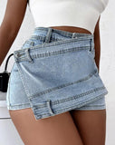 Women's Summer High Waisted Denim Shorts