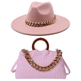 Retro Chain Hat and Bag Set