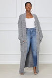 Womens Long Sleeve Long Cardigan