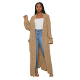 Womens Long Sleeve Long Cardigan