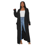 Womens Long Sleeve Long Cardigan