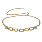 Women's Square Link Chain Belt