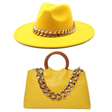 Retro Chain Hat and Bag Set