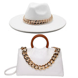 Retro Chain Hat and Bag Set