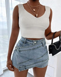 Women's Summer High Waisted Denim Shorts