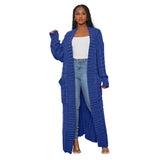 Womens Long Sleeve Long Cardigan