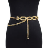 Women's Square Link Chain Belt