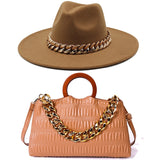 Retro Chain Hat and Bag Set