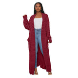 Womens Long Sleeve Long Cardigan