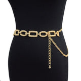 Women's Square Link Chain Belt