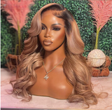 Brazilian Ash Blonde Colored Lace Frontal Wig